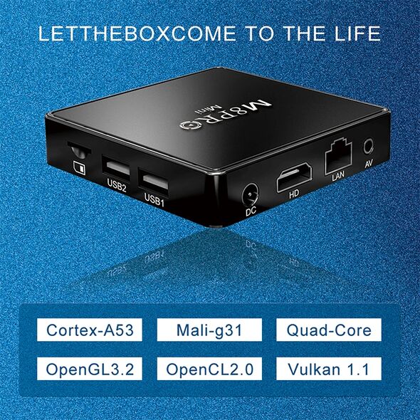 M8 Pro Mini android tv 12.1 + 10000 Game