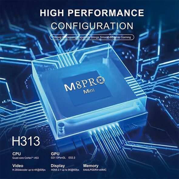 M8 Pro Mini android tv 12.1 + 10000 Game